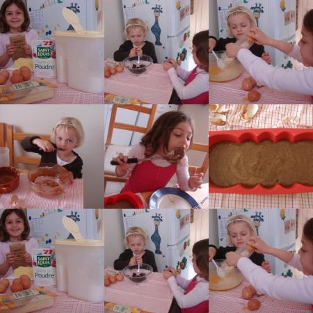 Aujourd'hui, la recette du gateau chocolat-amande